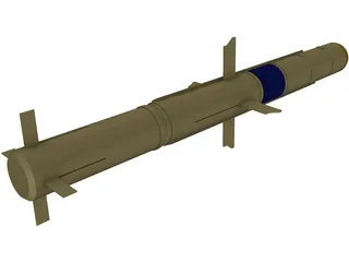 TOW Missile 3D Model