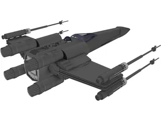 Star Wars X-Wing Starfighter 3D Model