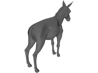 Donkey 3D Model