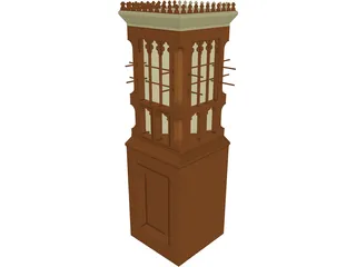 Wind Tower UAE  3D Model