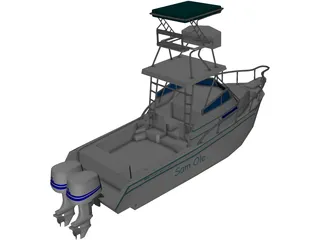 Grady White Boat 3D Model