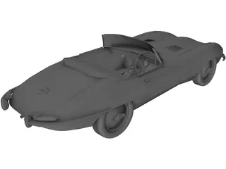 Jaguar XKE Roadster 3D Model