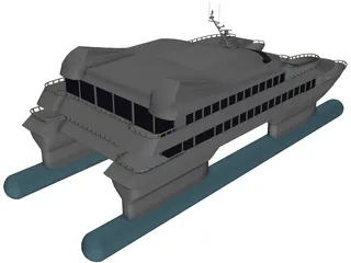 Navetek Catamaran 3D Model