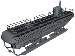 Atlantis Tour Submarine 3D Model