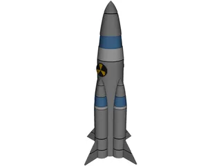 Nuclear Missile 3D Model