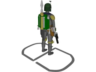 Star Wars Bobafett 3D Model