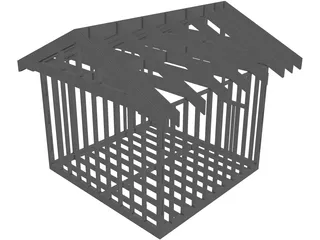 Shed Frame 3D Model