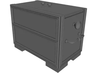 Asian Style Box 3D Model