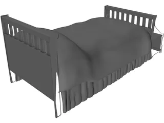 Bed Childs [+Headboard and Chest] 3D Model