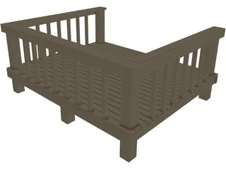 Desk Inclosed 3D Model