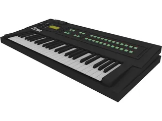 Synthesizer Yamaha DX100 3D Model