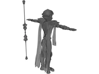 Female Character 3D Model