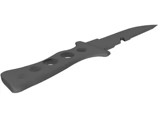 Knife Diving 3D Model