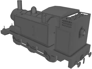 English Fantasy Tank Engine 3D Model