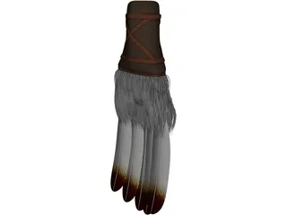 Native American Prayer Fan 3D Model