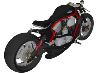 Harley-Davidson Power Bobber 3D Model