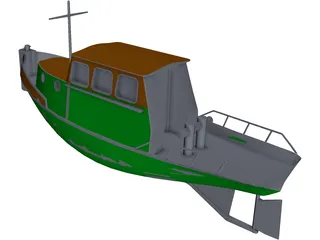 Tug Boat Sleepbootje 3D Model