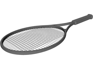 Tennis Racquet 3D Model