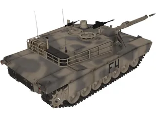 M1A Abrams Tank 3D Model