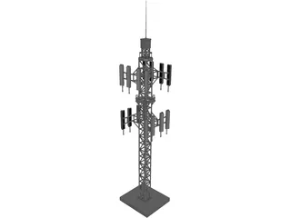 Cell Tower 3D Model