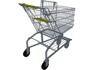 Shopping Cart 3D Model