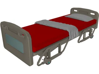 Bed Hospital 3D Model