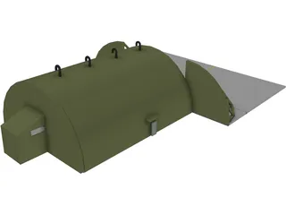 Tabvee Aircraft Shelter 3D Model
