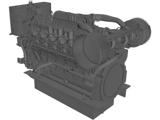 Engine Diesel 3D Model