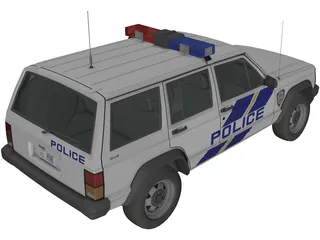 Jeep Cherokee Police 3D Model