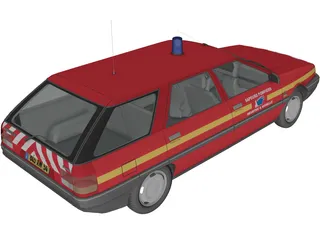 Renault 21 Nevada Fire 3D Model