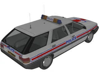 Renault 21 Nevada Police 3D Model