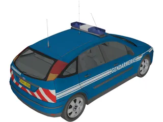 Ford Focus Gendarmerie 3D Model