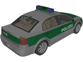 Opel Vectra Polizei (2004) 3D Model