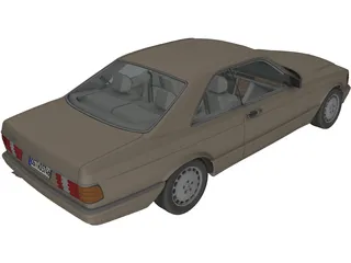 Mercedes-Benz 500 SEC (1984) 3D Model