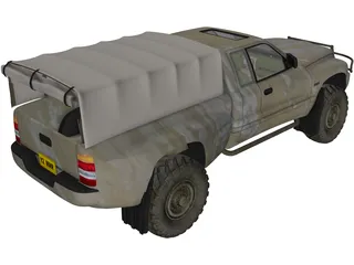 Dodge RAM Army 3D Model