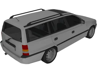 Opel Kadett E Caravan 3D Model