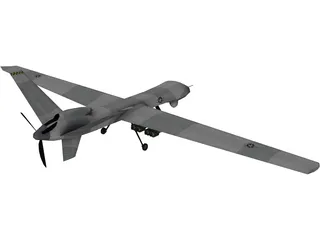 General Atomics MQ-9 Reaper UAV Drone 3D Model