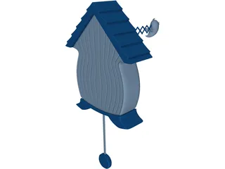 Plastic Cuckoo Clock 3D Model