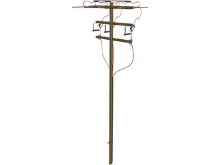 Electrical Pole 3D Model