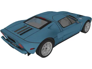 Ford GT40 (2009) 3D Model