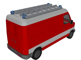 Firetruck Small 3D Model