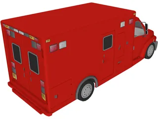 Firetruck Small 3D Model