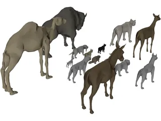 Animals Collection 3D Model