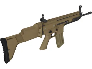 FN SCAR Mark16 N091210 Gun 3D Model