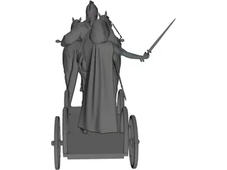 British Chariot 3D Model
