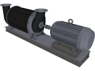 HSI Centrifugal Blower 3D Model