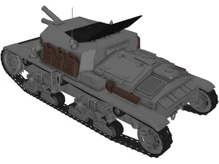 Semovente 75mm 3D Model