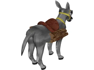 Donkey 3D Model