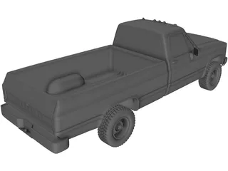 Chevrolet K20 Pickup (1987) 3D Model