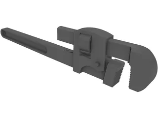 Pipe Wrench 3D Model